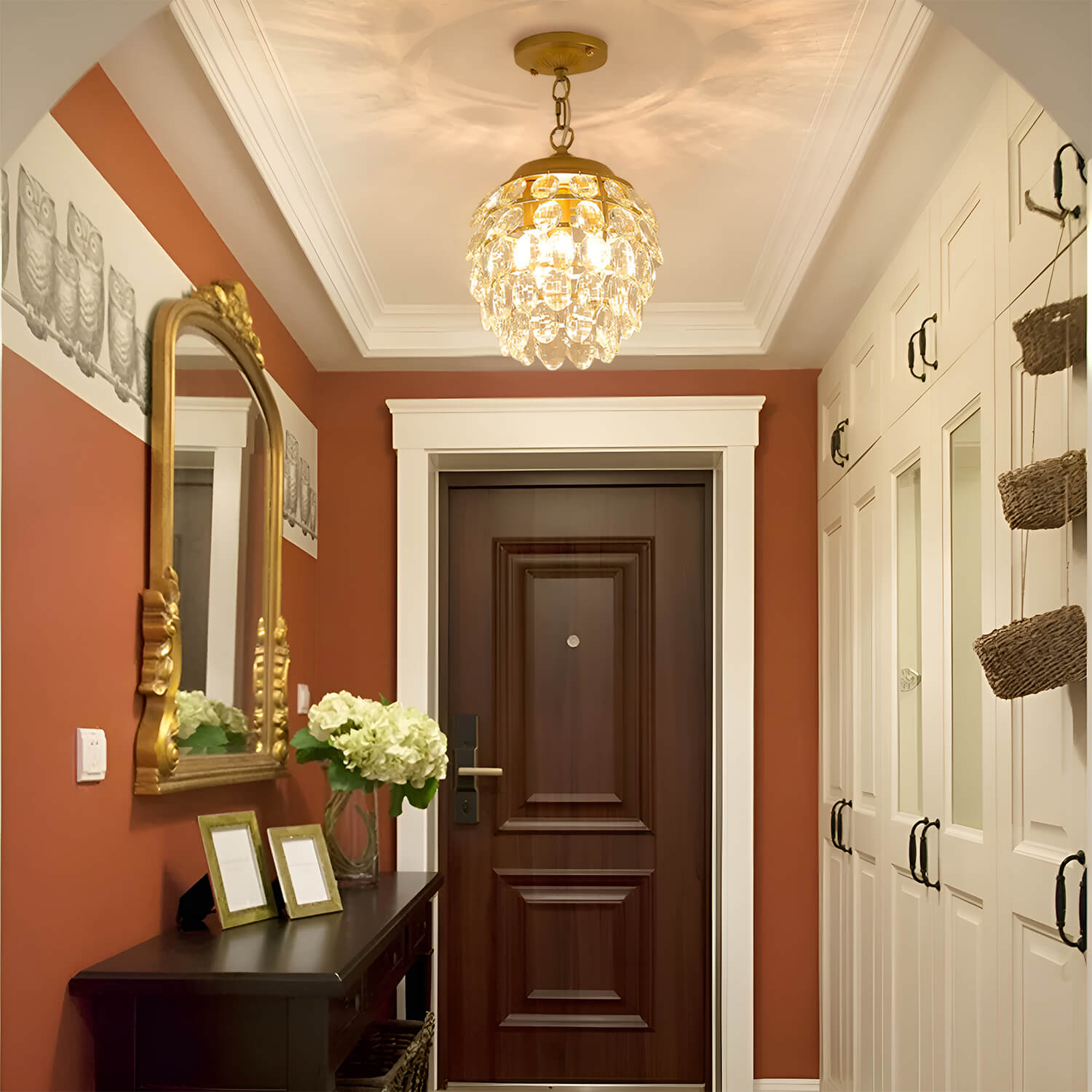 Pine Cone Shape Crystal Chandelier-4|Feyran
