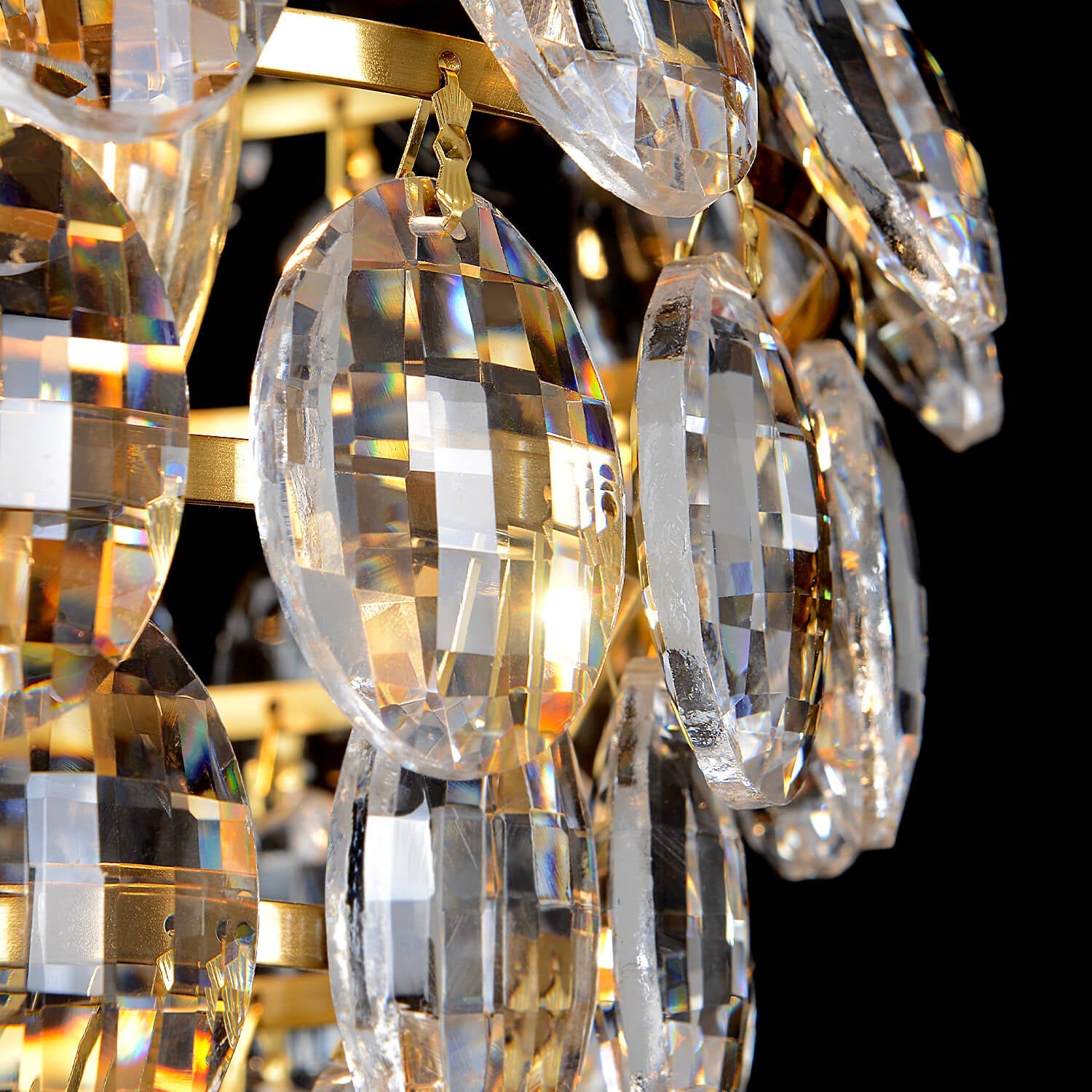 Pine Cone Shape Crystal Chandelier -light-details-2|Feyran