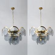 post-modern-glass-disc-chandelier-ch425-smoke-gray-lighting-effect-20250710-Feyran-lighting