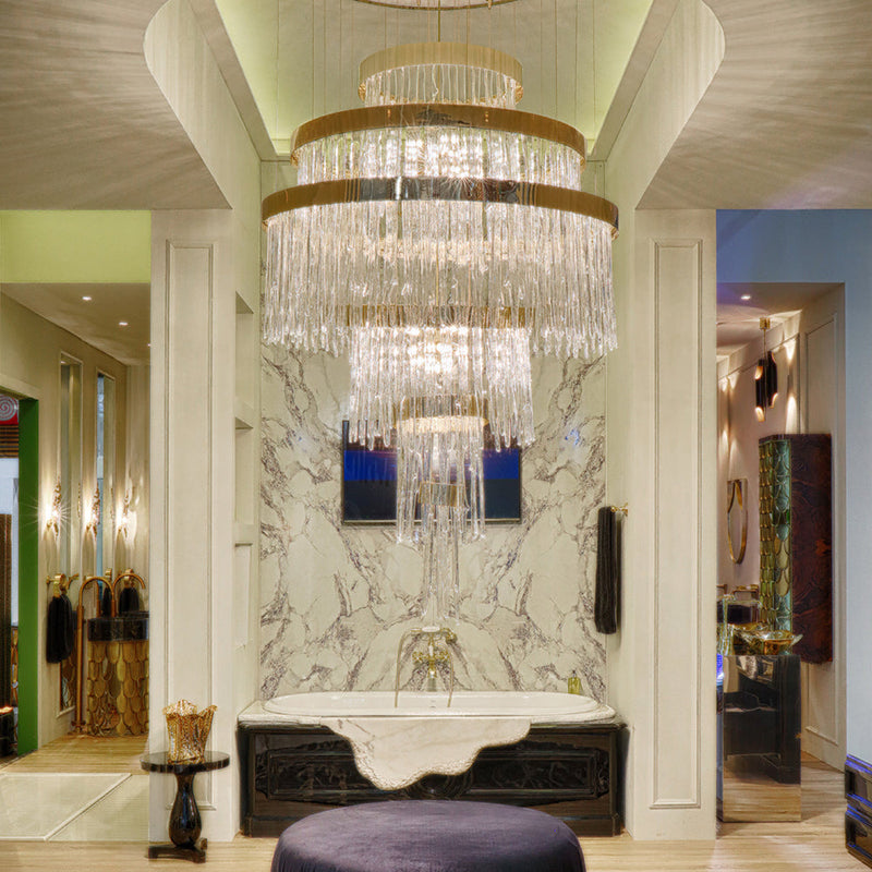 Rhiannon 50 Light Crystal Modern Chandelier