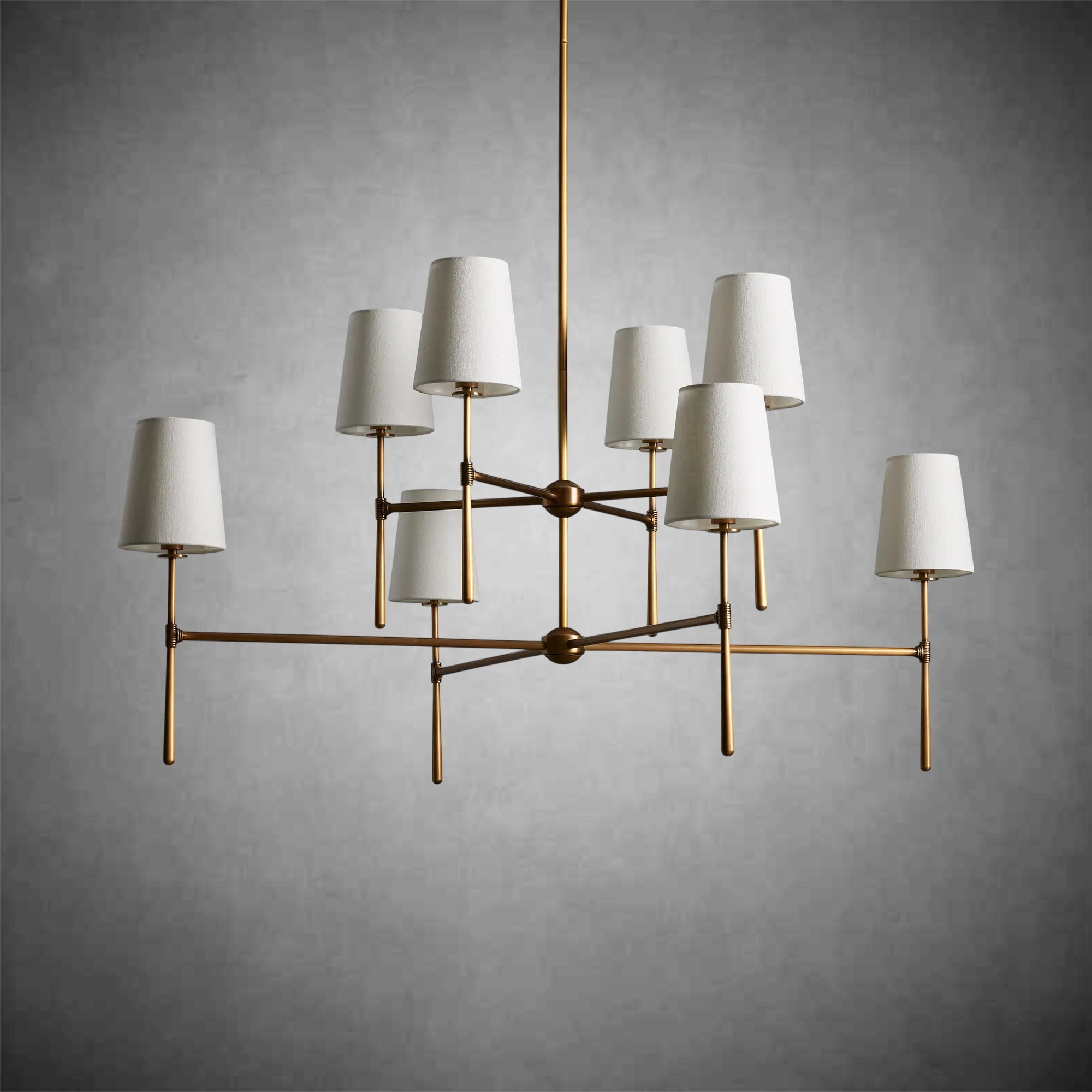Rhodes 2-Tier Round Chandelier-Chandelier-Feyran-BRONZE-48''-Feyran