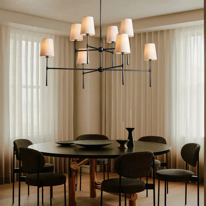 Rhodes 2-Tier Round Chandelier-Chandelier-Feyran-BRONZE-48''-Feyran