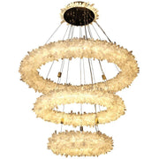 Rock Crystal Halo Modern Chandelier - valleylamps