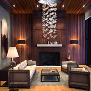 Round Base Bubble Glass Chandelier - Ceiling Light -living room-2 |Feyran