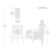 Modern Glass Bubble Chandelier - Ceiling Light for Dining Room-Size | Feyran