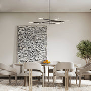 Rousseau Grande Eight Lights Acrylic Glass Dining-room-1 | Feyran