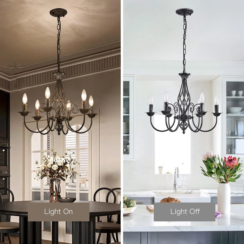 rustic-farmhouse-wrought-iron-candle-chandelier-ch407-20250620-Feyran-lighting