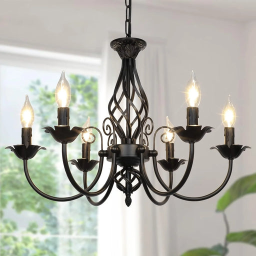 rustic-farmhouse-wrought-iron-candle-chandelier-ch407-20250620-Feyran-lighting