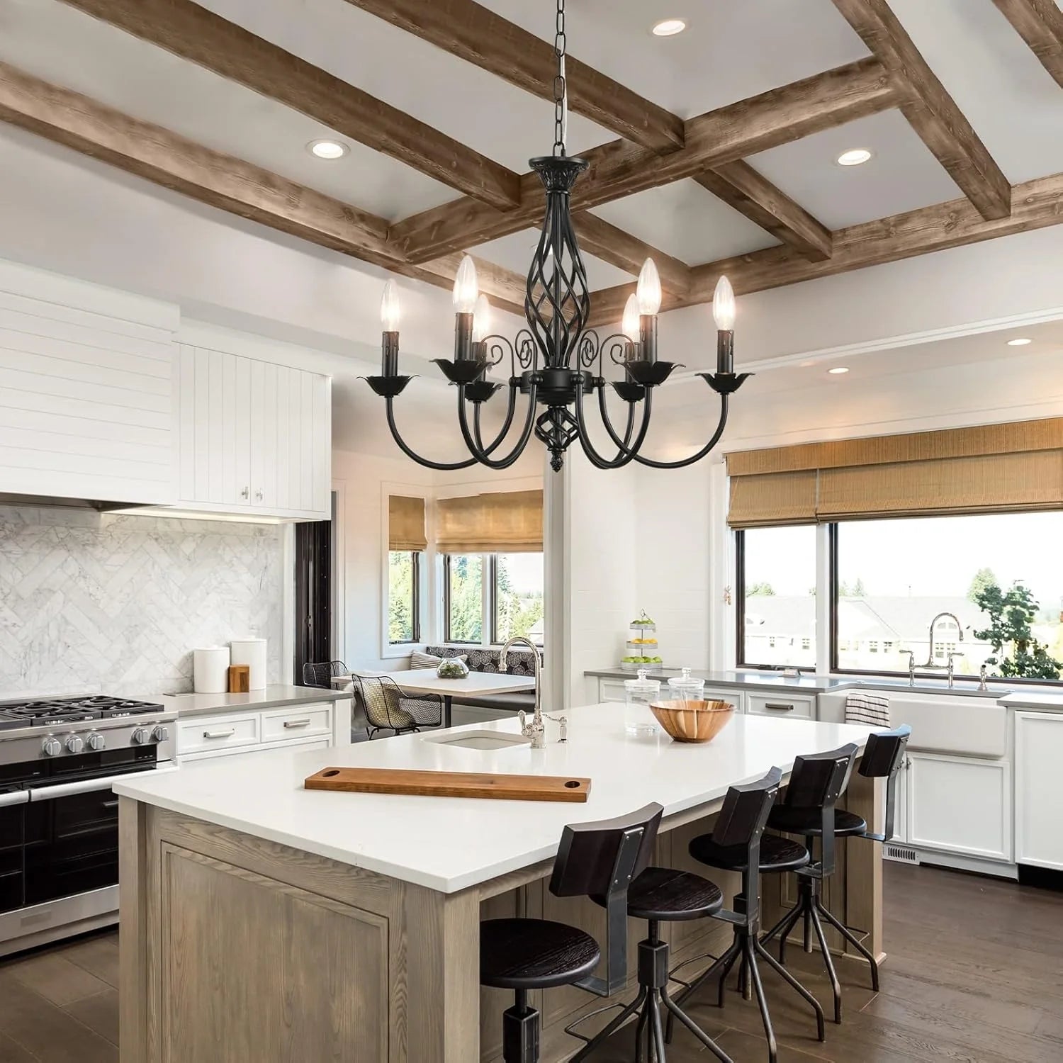 rustic-farmhouse-wrought-iron-candle-chandelier-dining-room-ch407-20250620-Feyran-lighting