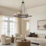 rustic-round-chandelier-with-glass-shades-installed-in-the-living-room-ch460-20250903-Feyran-lighting