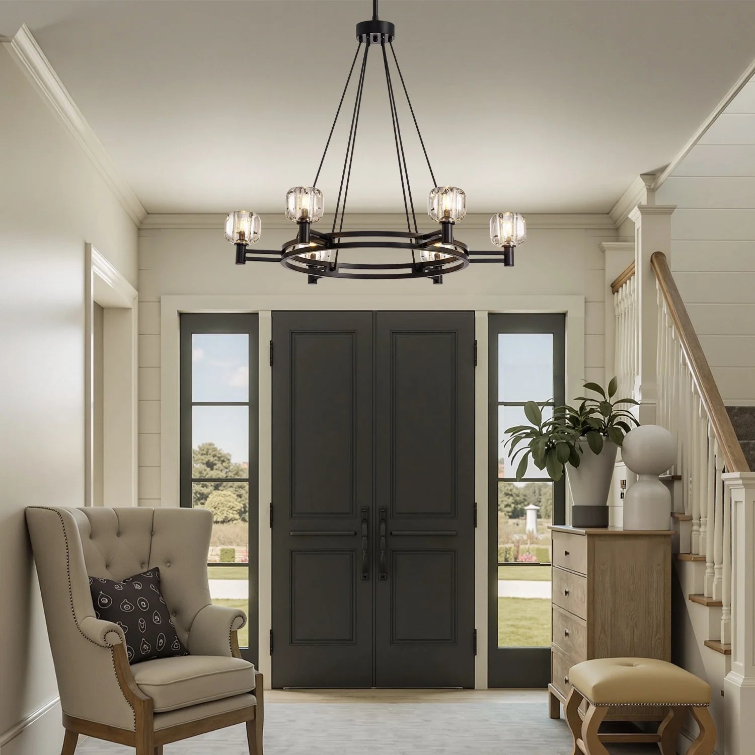 rustic-round-chandelier-with-glass-shades-ch460-20250903-Feyran-lighting