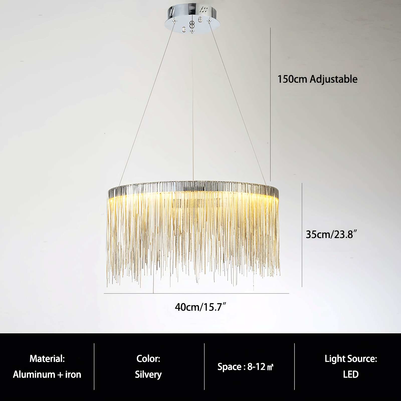 Feyran Modern Art Decor Tassel Chandelier