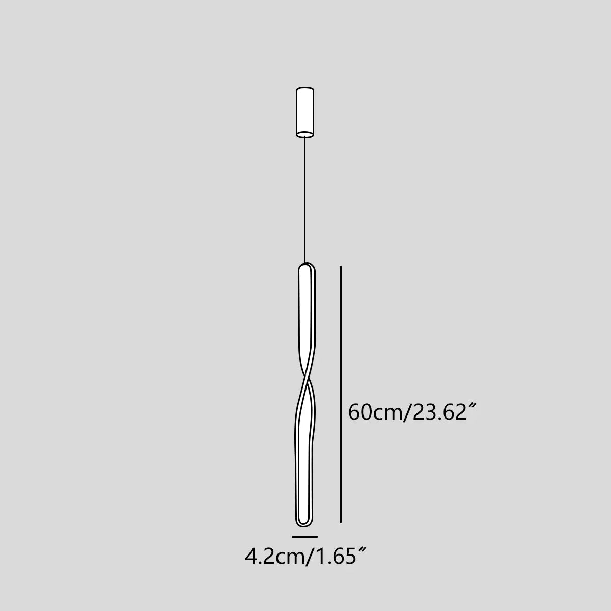 Feyran Modern LED Linear Pendant Light Bedside Lamp