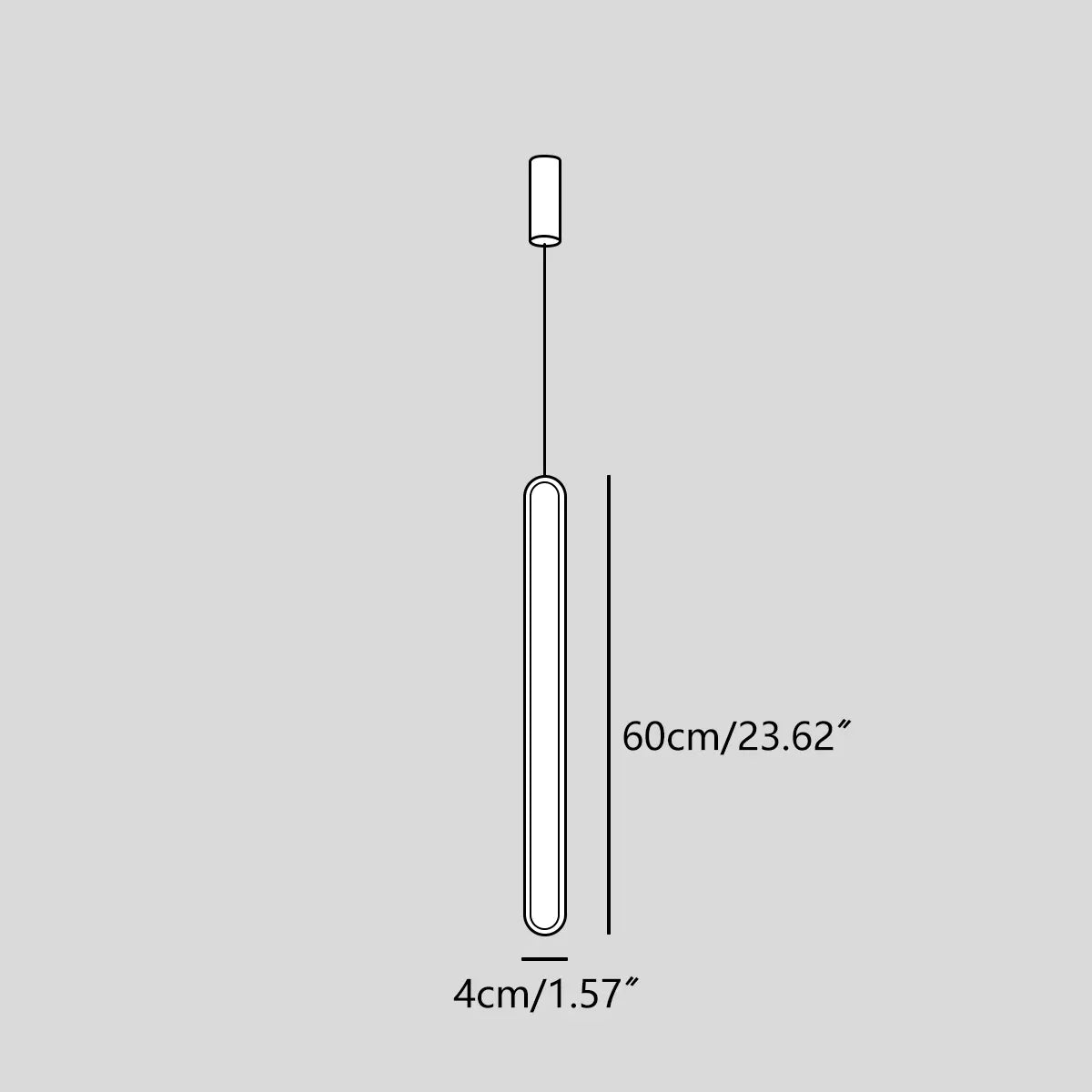 Feyran Modern LED Linear Pendant Light Bedside Lamp