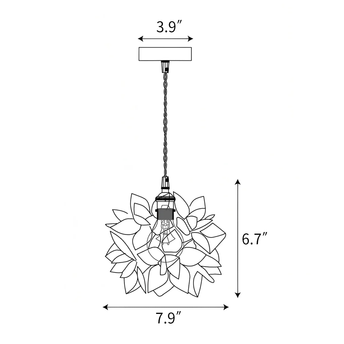 Feyran Capiz Pendant Lamp for Dining Table