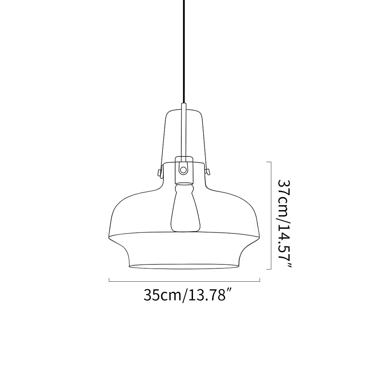 Feyran Nordic Minimalist Dining Room Glass Pendant Light