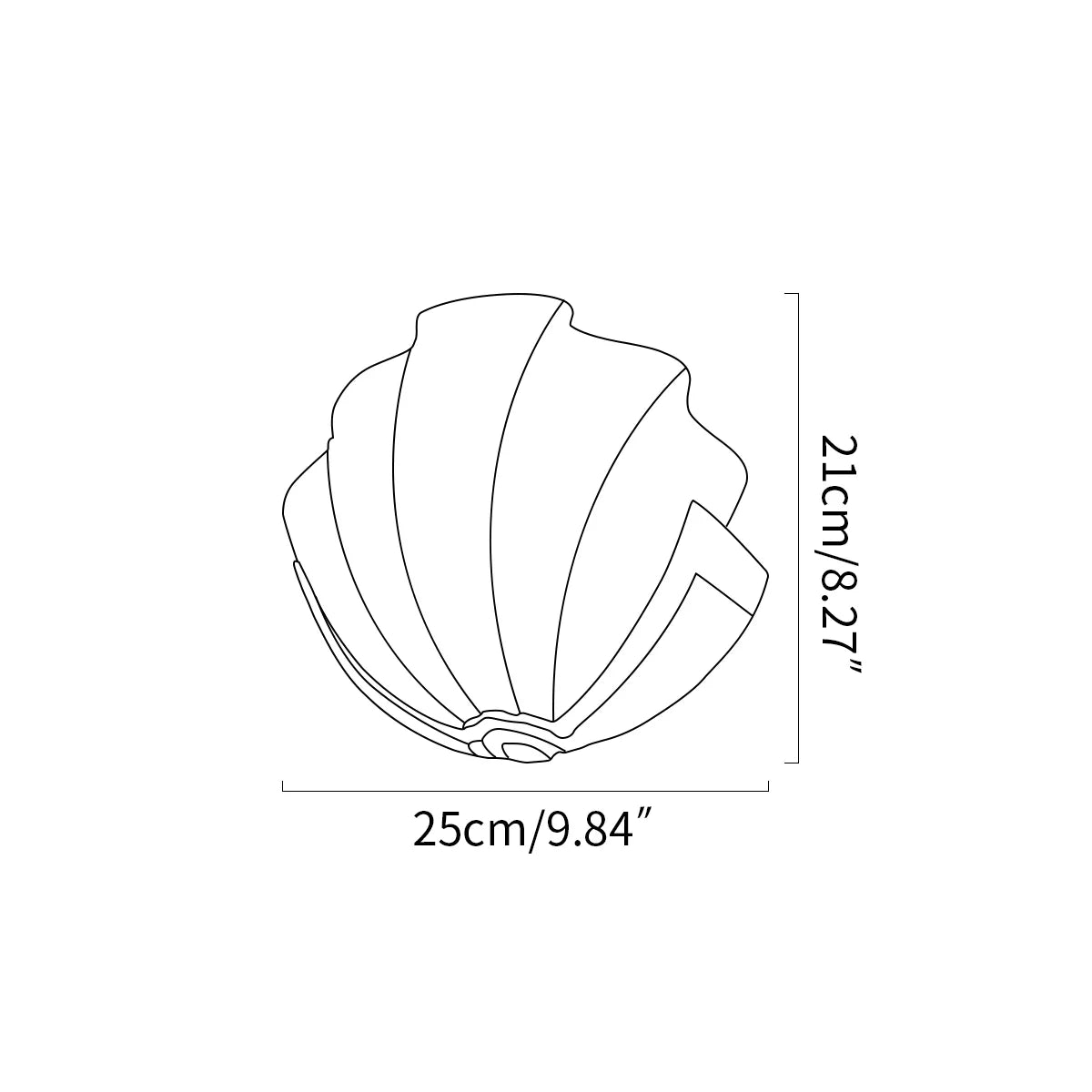 Feyran Light Luxury Brass Shell Glass Wall Lamp