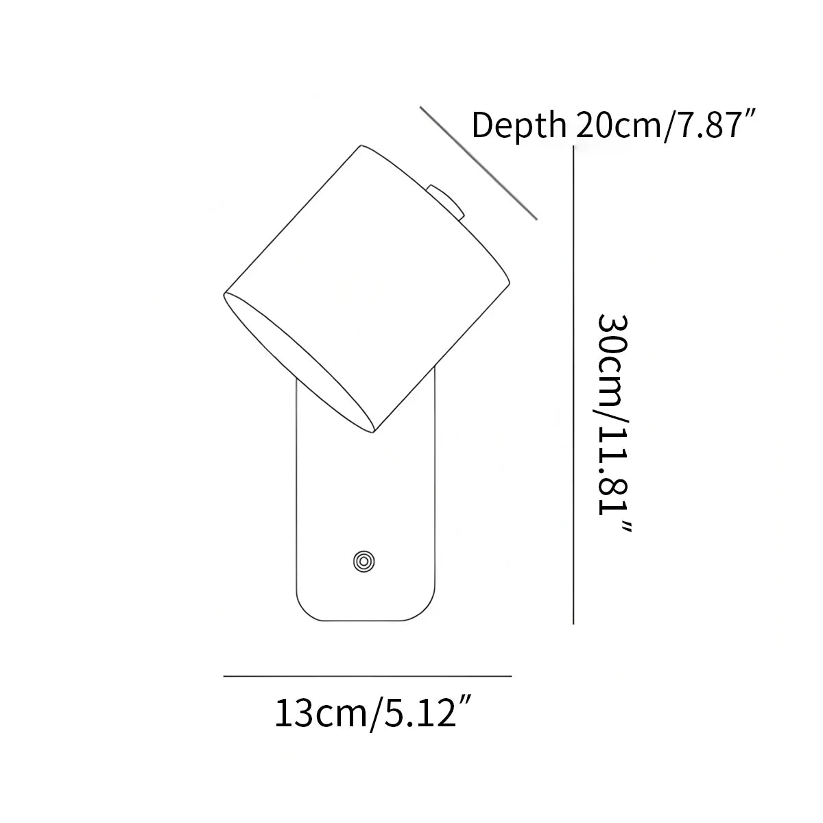 Feyran Rotatable Cylinder Wall Lamp