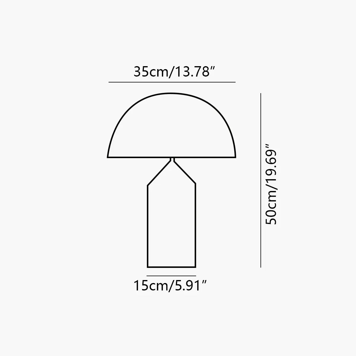 Feyran Atollo Metal Table Lamp Bedside Lamp