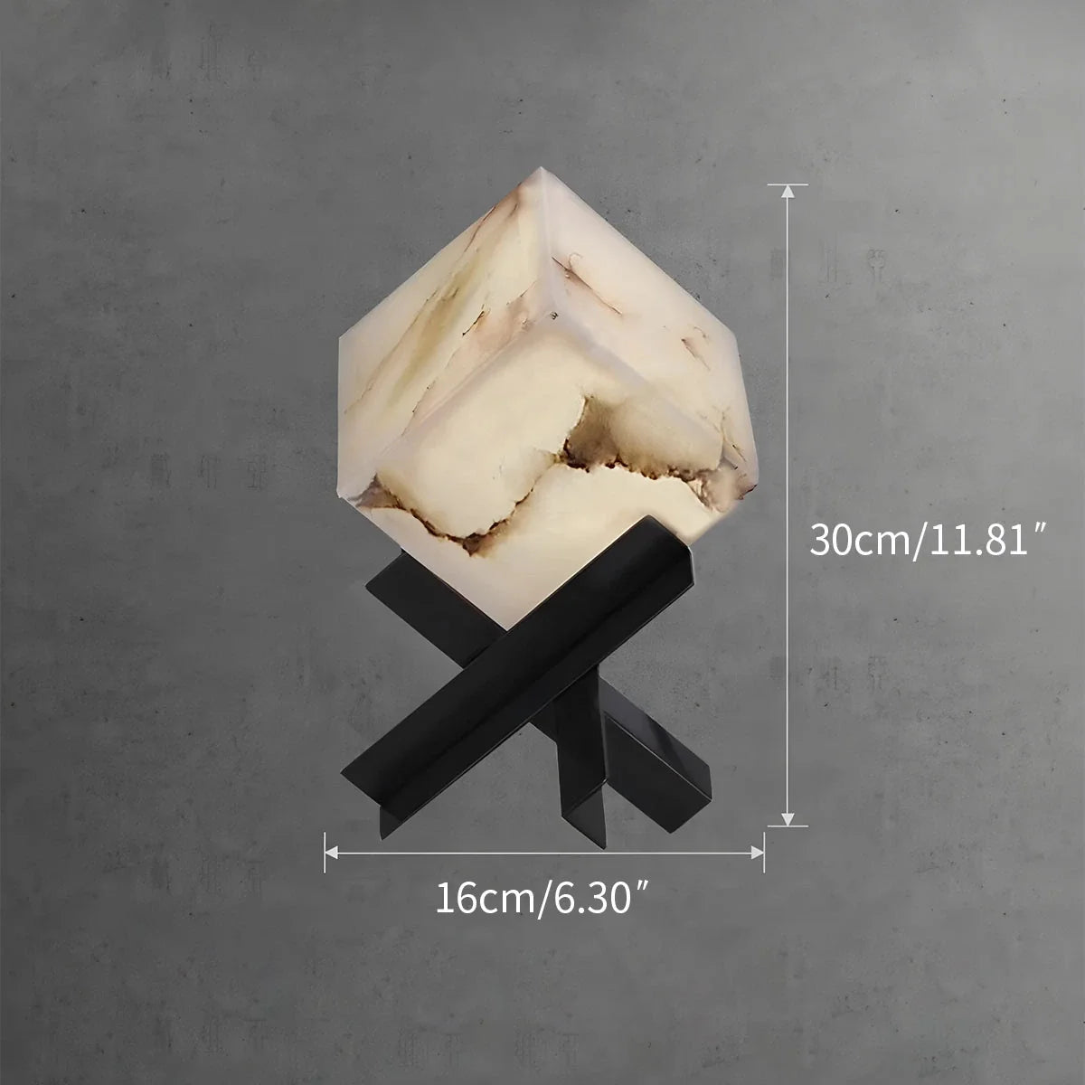 Feyran Light Luxury Study Square Spanish Alabaster Table Lamp