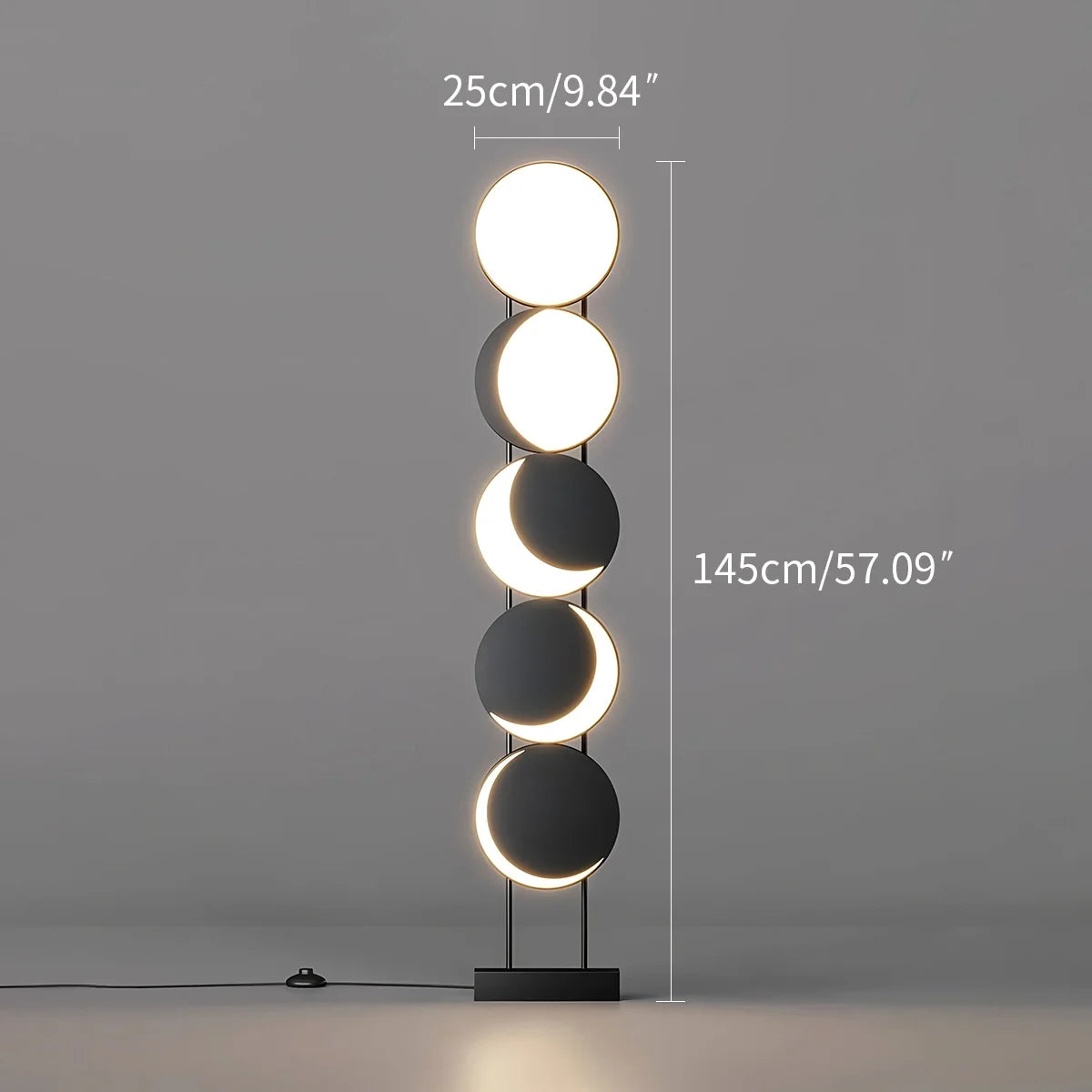 Feyran Minimalist Moon Phase Floor Lamp