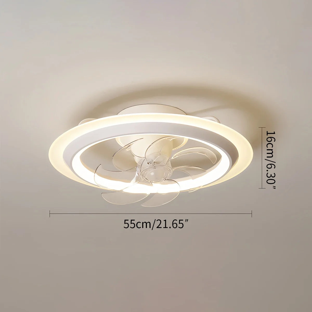Feyran Creative 360° Rotating Ceiling Fan with Light