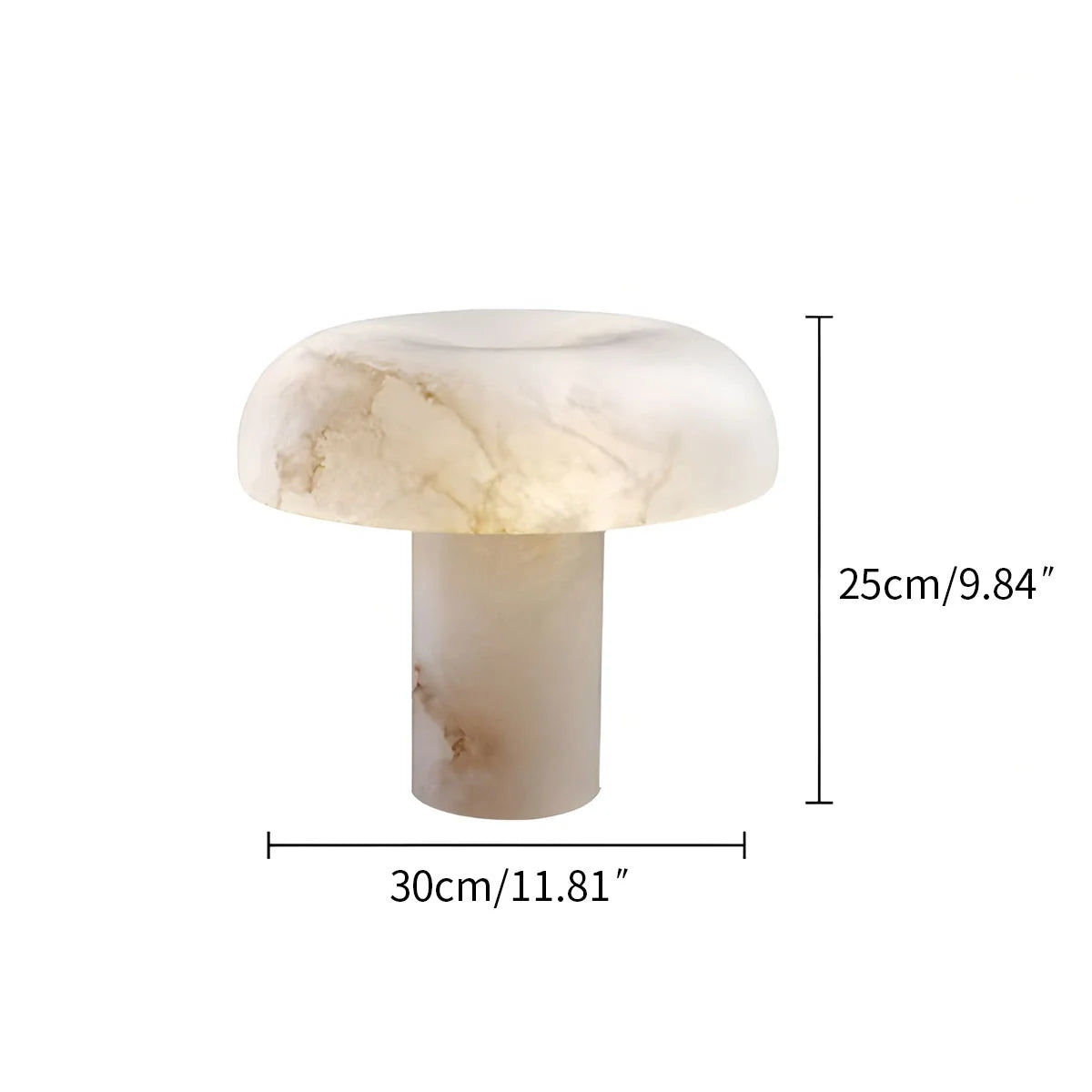 Feyran Creative Mushroom Shaped Spanish Alabaster Table Lamp