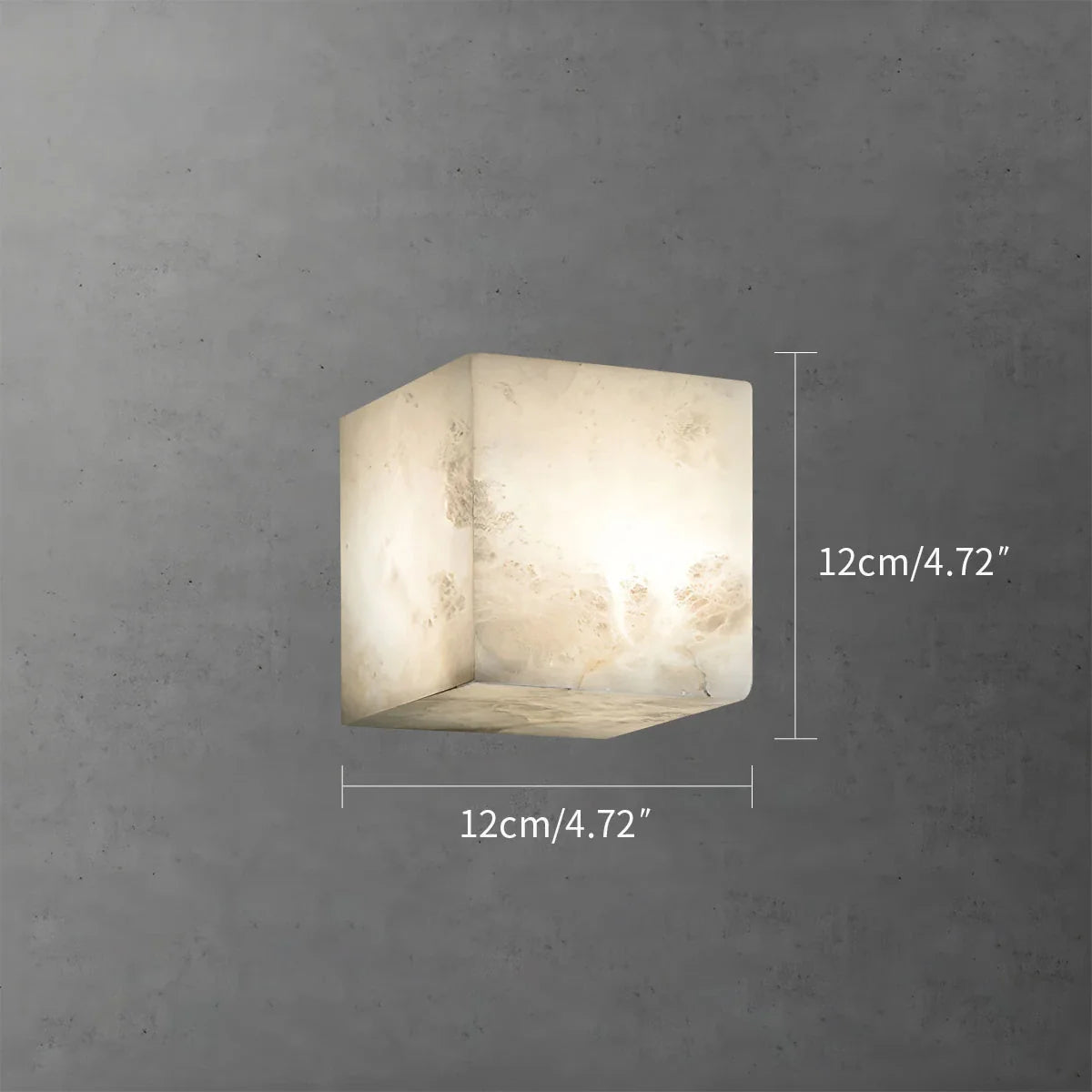Feyran Simple Square Spanish Alabaster Wall Lamp for Living Room