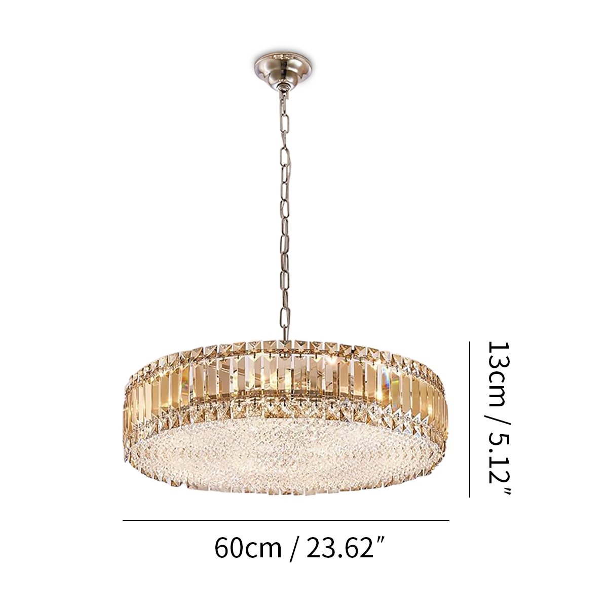 Feyran K9 Crystal Pendant Light for Dining Room