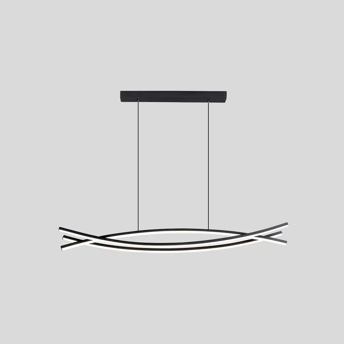 Feyran Eraj Curved LED Pendant Light for Kitchen Island