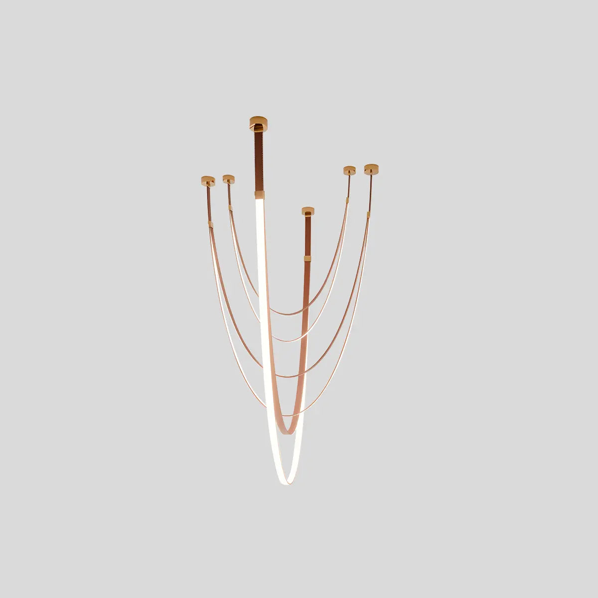 Feyran Shalom Leather Chandelier for Staircase