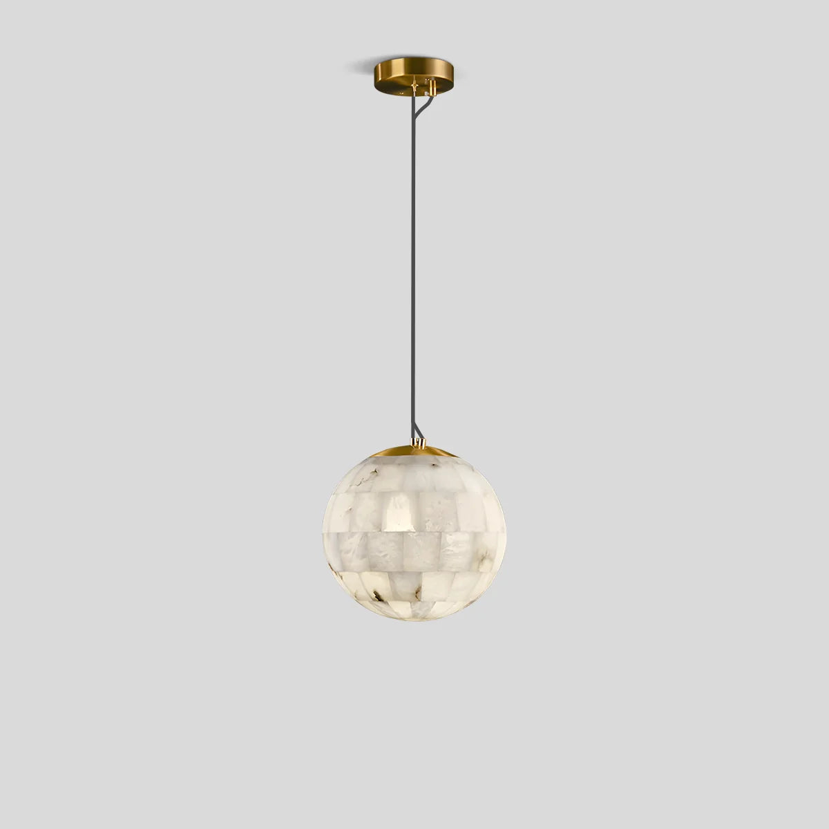Feyran Modern Creative Spliced Ball Spanish Alabaster Pendant Light