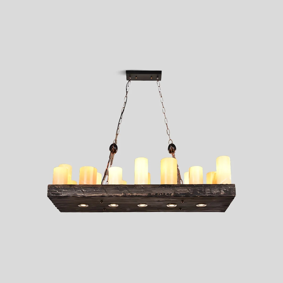 Feyran Austin Farmhouse Candle Chandelier