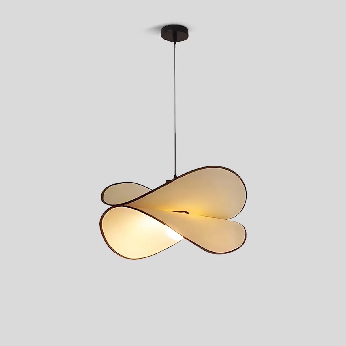 Feyran French Fabric Potato Chip Pendant Light for Dining Room