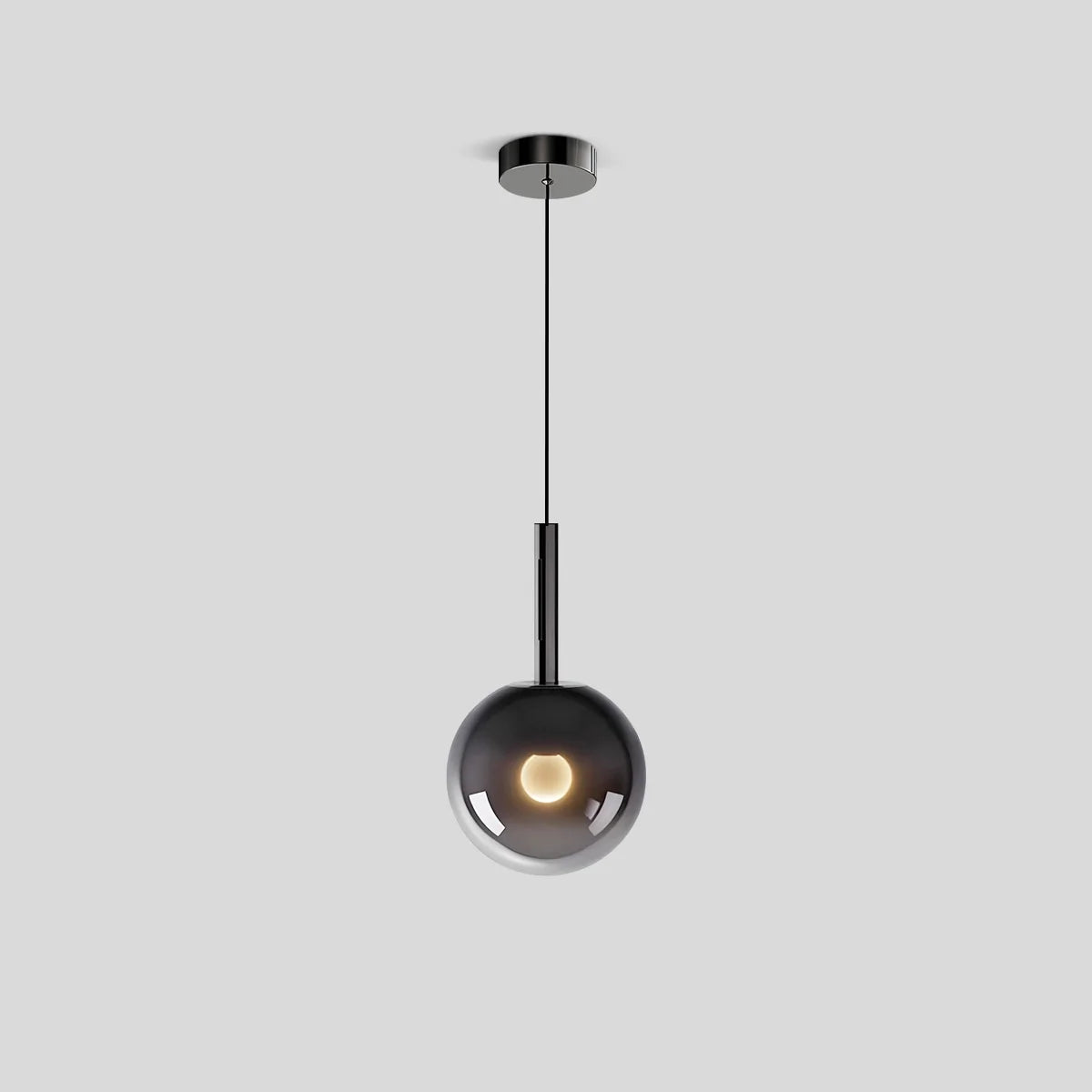 Feyran Adjustable Bedside Glass Pendant Light