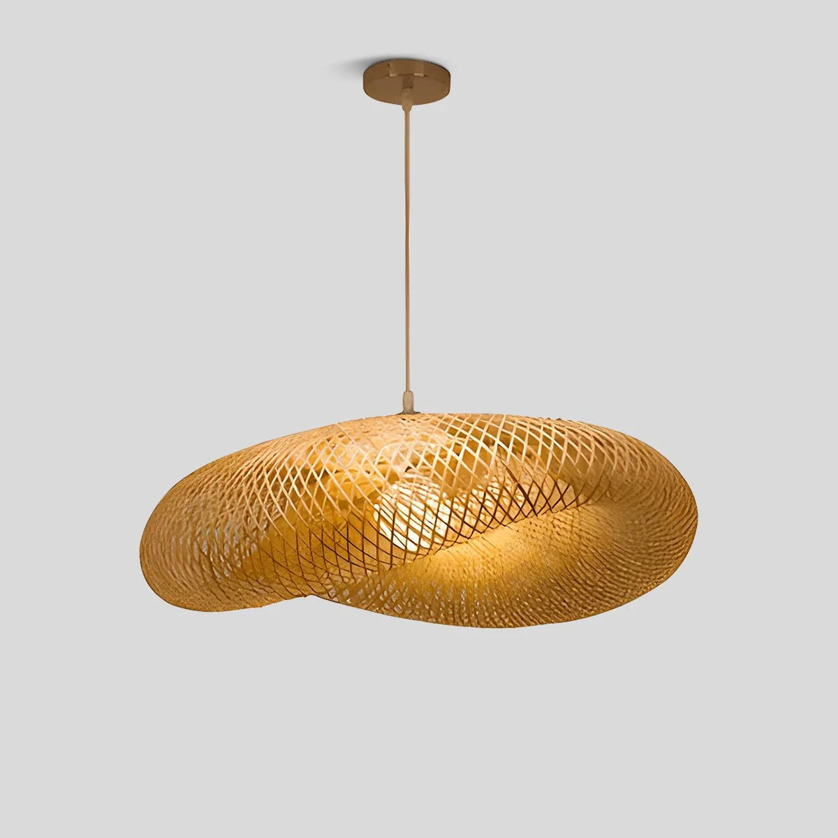 Feyran Bamboo Weaving Pendant Light for Dining Room