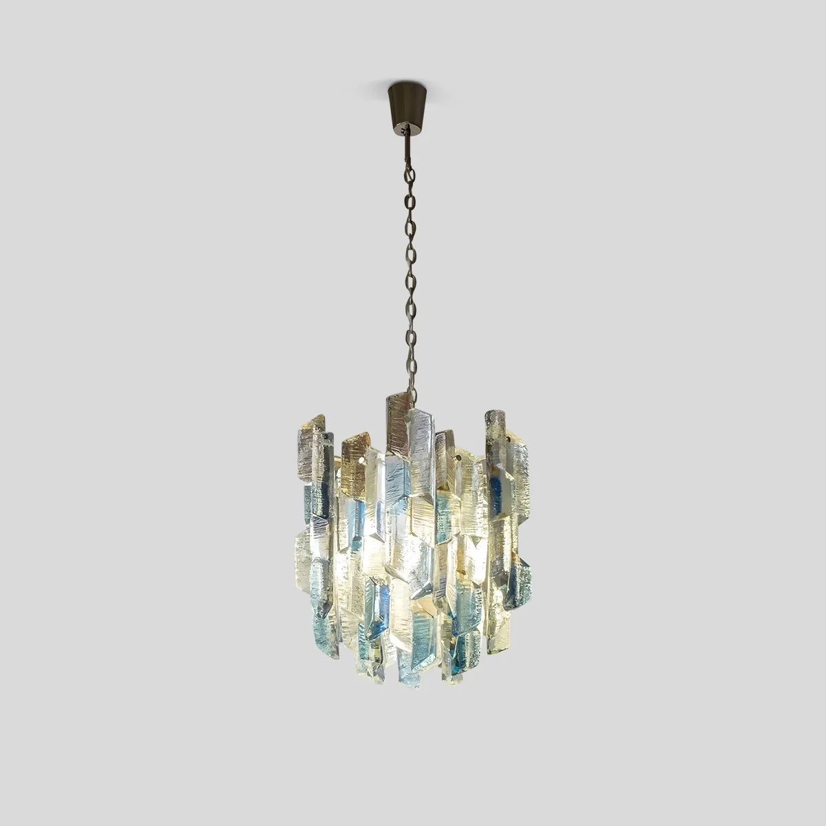 Feyran French Retro Ice Edged Glass Pendant Light