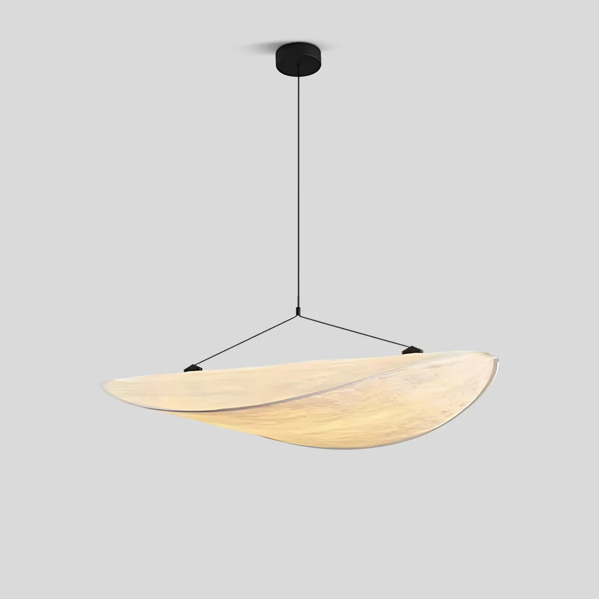 Feyran Zen Art Cloud Shape Silk Pendant Light for Living Room