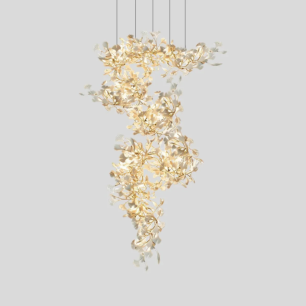 Feyran Large Ginkgo Leaf Chandelier