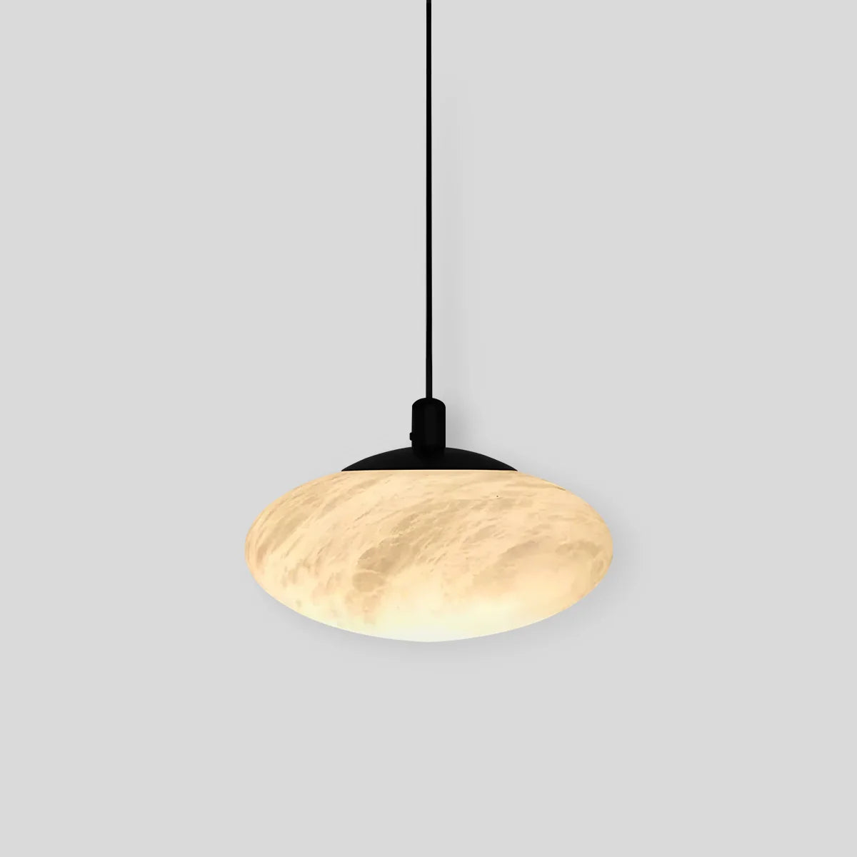 Feyran Modern Oval Bedroom Spanish Alabaster Pendant Light
