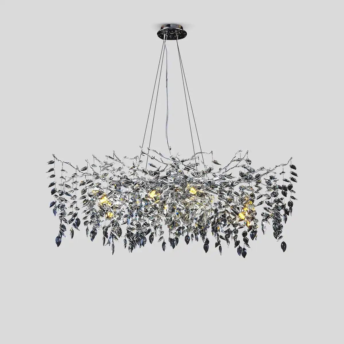 Feyran Leaf Crystal Chandelier for Living Room