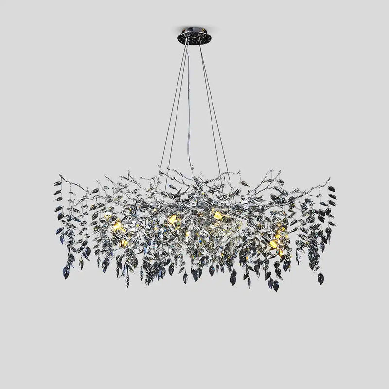Feyran Leaf Crystal Chandelier for Living Room