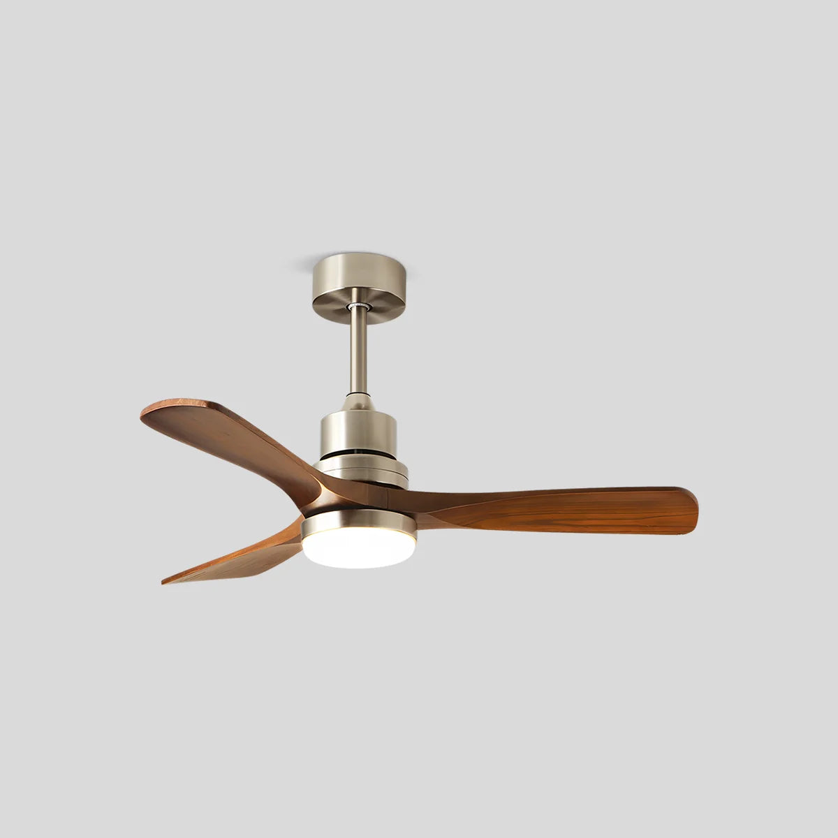 Feyran American Retro 3-Blade Ceiling Fan with Light