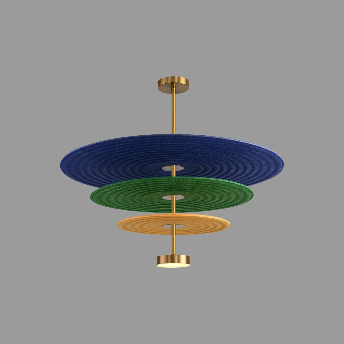 Feyran Three Layer Disk Acoustic Chandelier
