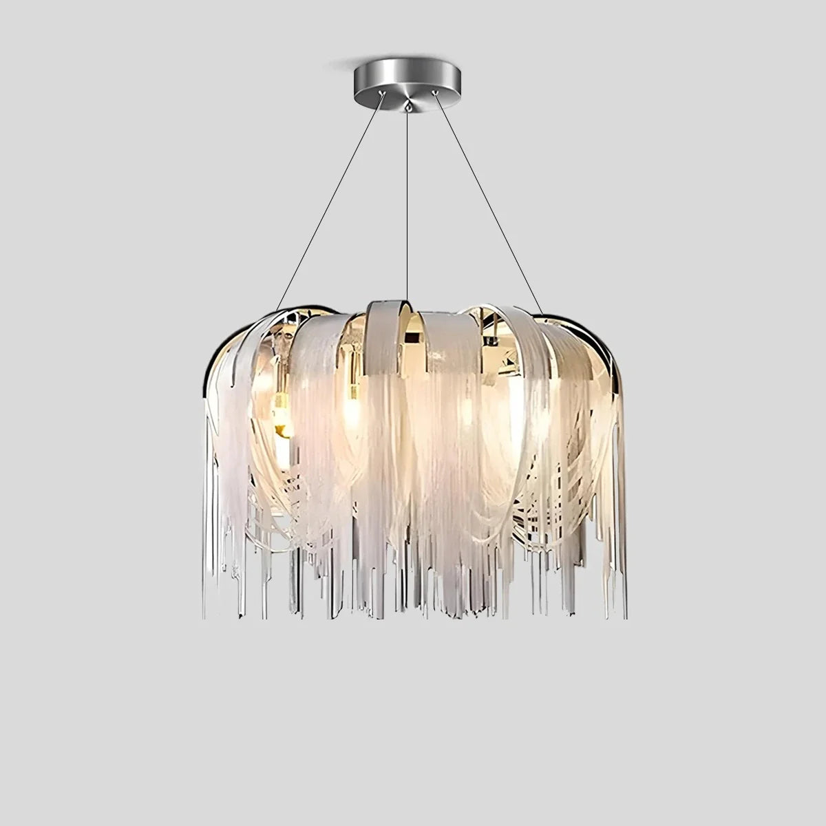Feyran Aluminum Tassel Chandelier for Living Room
