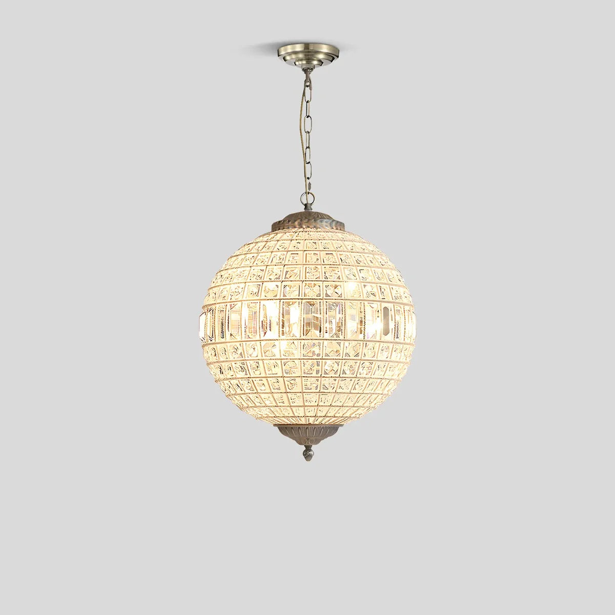 Feyran Crystal Sphere Pendant Light for Dining & Living Rooms