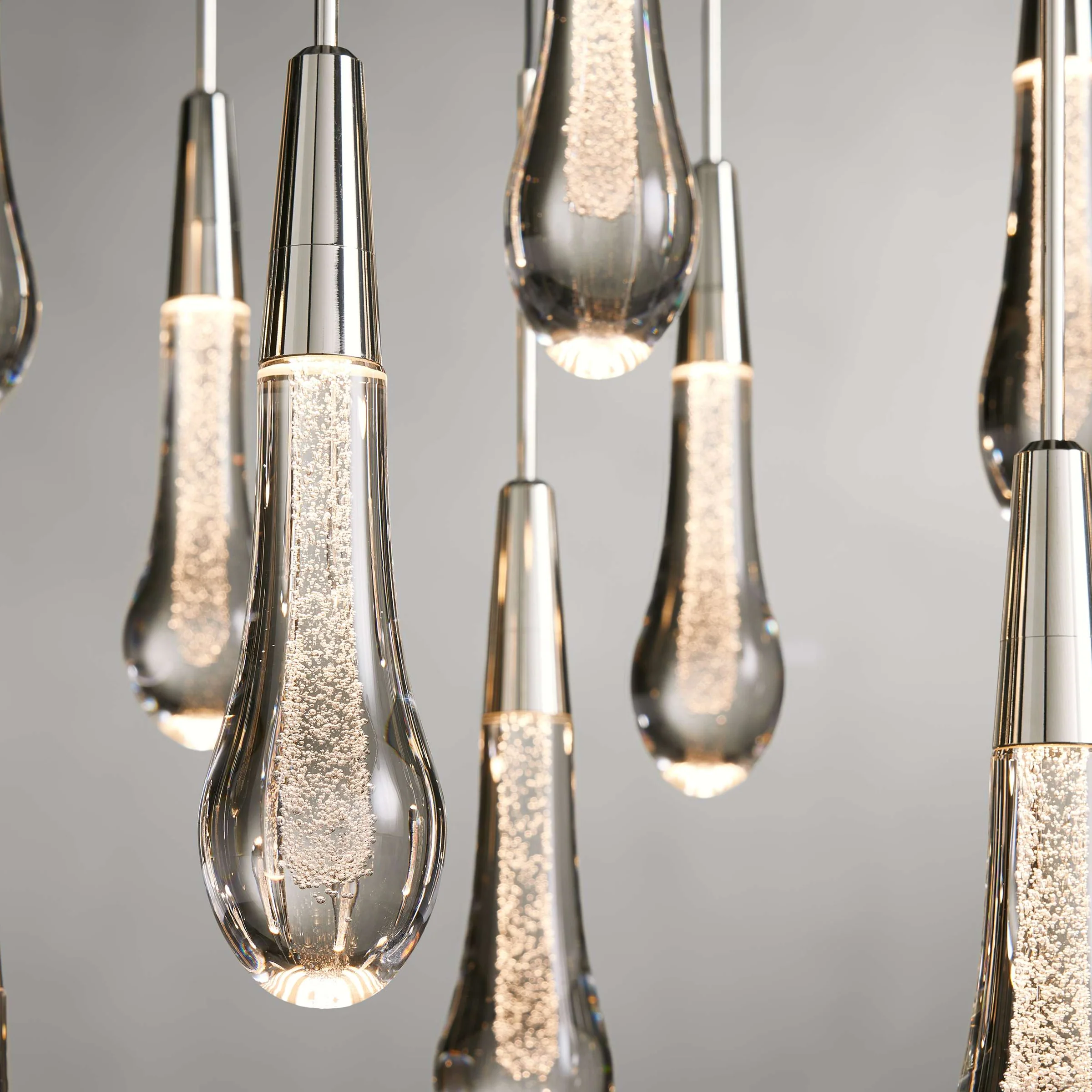 Solitaire Glass Linear Chandelier Lighting 37'' 50'' 70'' 87"W 120"W-Chandelier-Feyran-Brass-37''W-Feyran