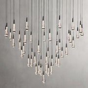 Solitaire Modern 17'' 24'' 36'' 58'' Round Chandelier Lighting-Chandelier-Feyran-57''-Black-Feyran