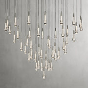 Solitaire Modern 17'' 24'' 36'' 58'' Round Chandelier Lighting-Chandelier-Feyran-57''-Nickel-Feyran