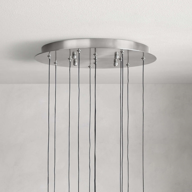 Solitaire Modern 17'' 24'' 36'' 58'' Round Chandelier Lighting-Chandelier-Feyran-17''-Brass-Feyran
